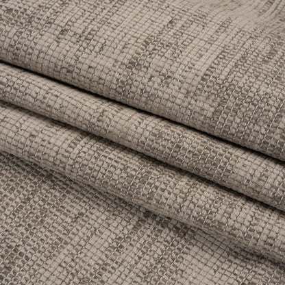 Tweedy Chenille Upholstery Woven - Quartz - Hartsmere Collection Folded