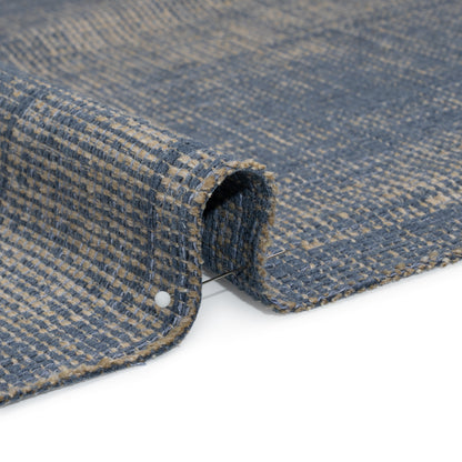 Tweedy Chenille Upholstery Woven - Sapphire - Hartsmere Collection Detail