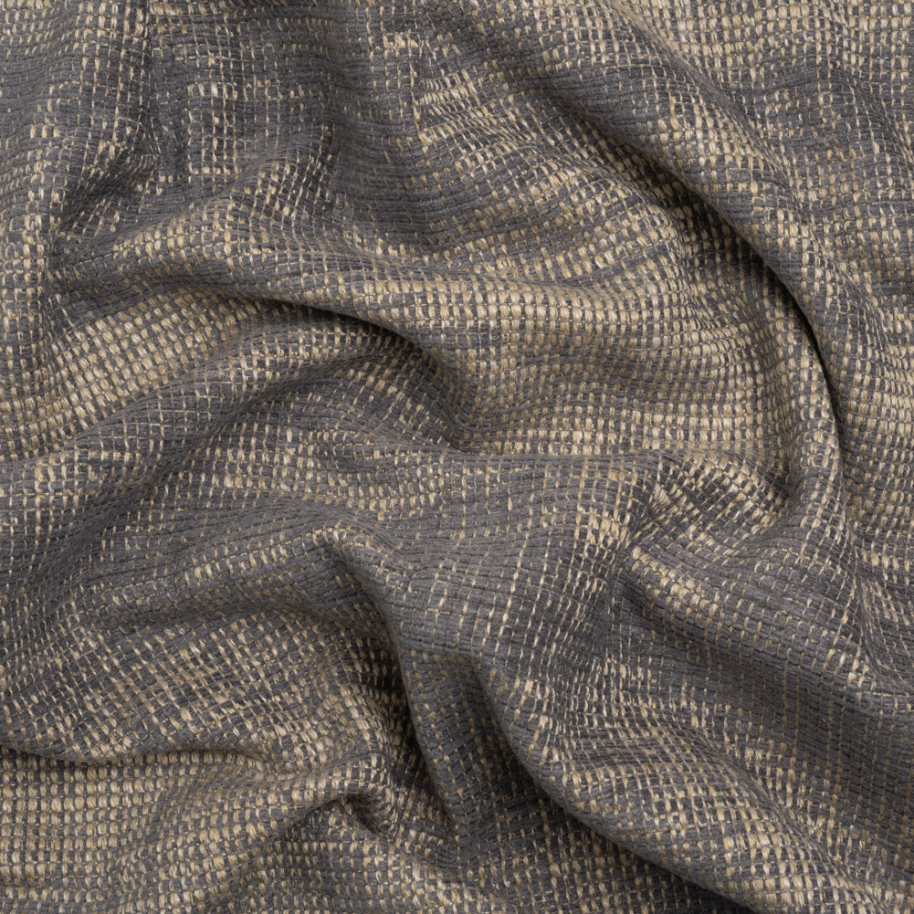 Tweedy Chenille Upholstery Woven - Steel - Hartsmere Collection