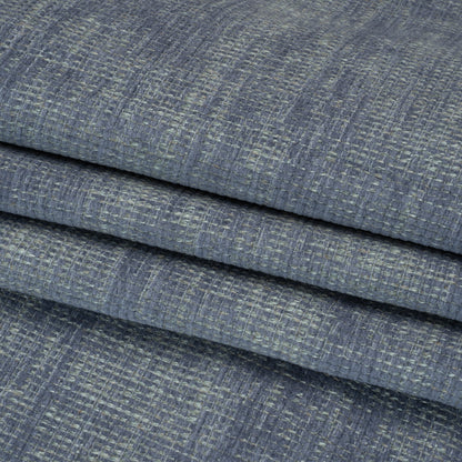 Tweedy Chenille Upholstery Woven - Twilight - Hartsmere Collection Folded