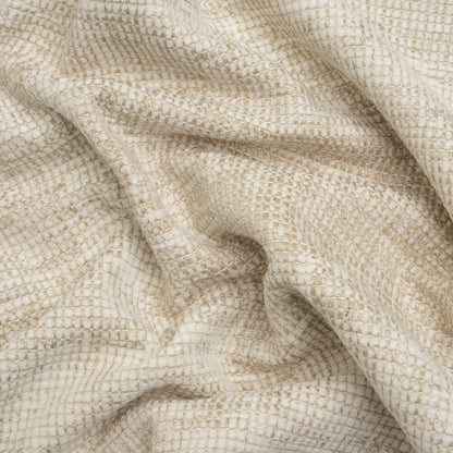 Tweedy Chenille Upholstery Woven - White Hot - Hartsmere Collection