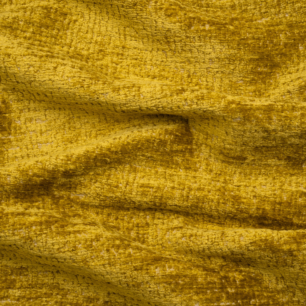 Textured Upholstery Chenille - Citron - Odie Collection