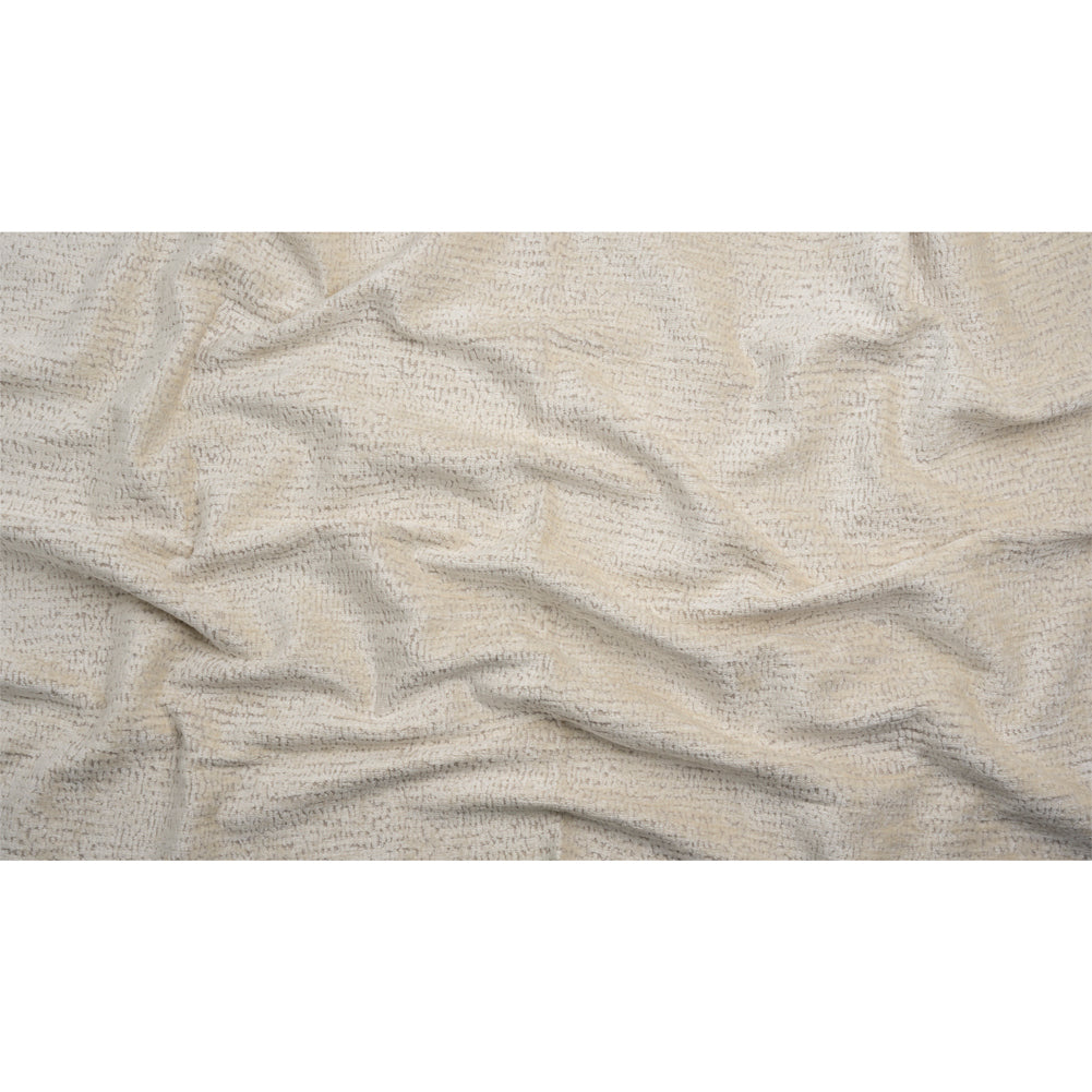 Textured Upholstery Chenille - Creme - Odie Collection Full