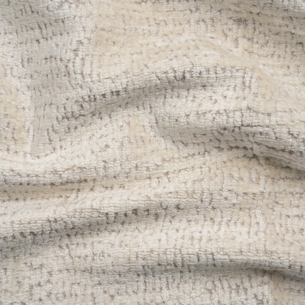 Textured Upholstery Chenille - Creme - Odie Collection