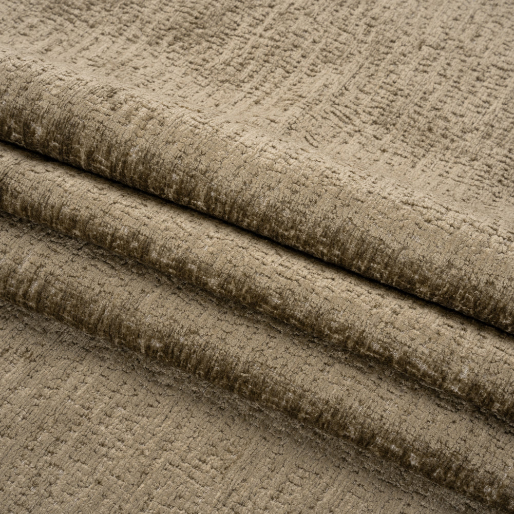 Textured Upholstery Chenille - Frappe - Odie Collection Folded