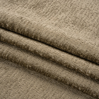Textured Upholstery Chenille - Frappe - Odie Collection Folded