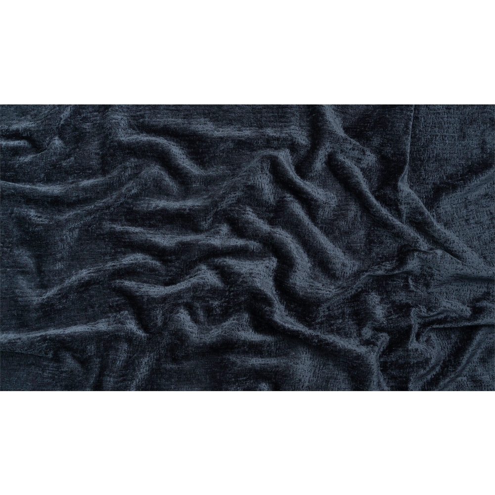 Textured Upholstery Chenille - Indigo - Odie Collection Full
