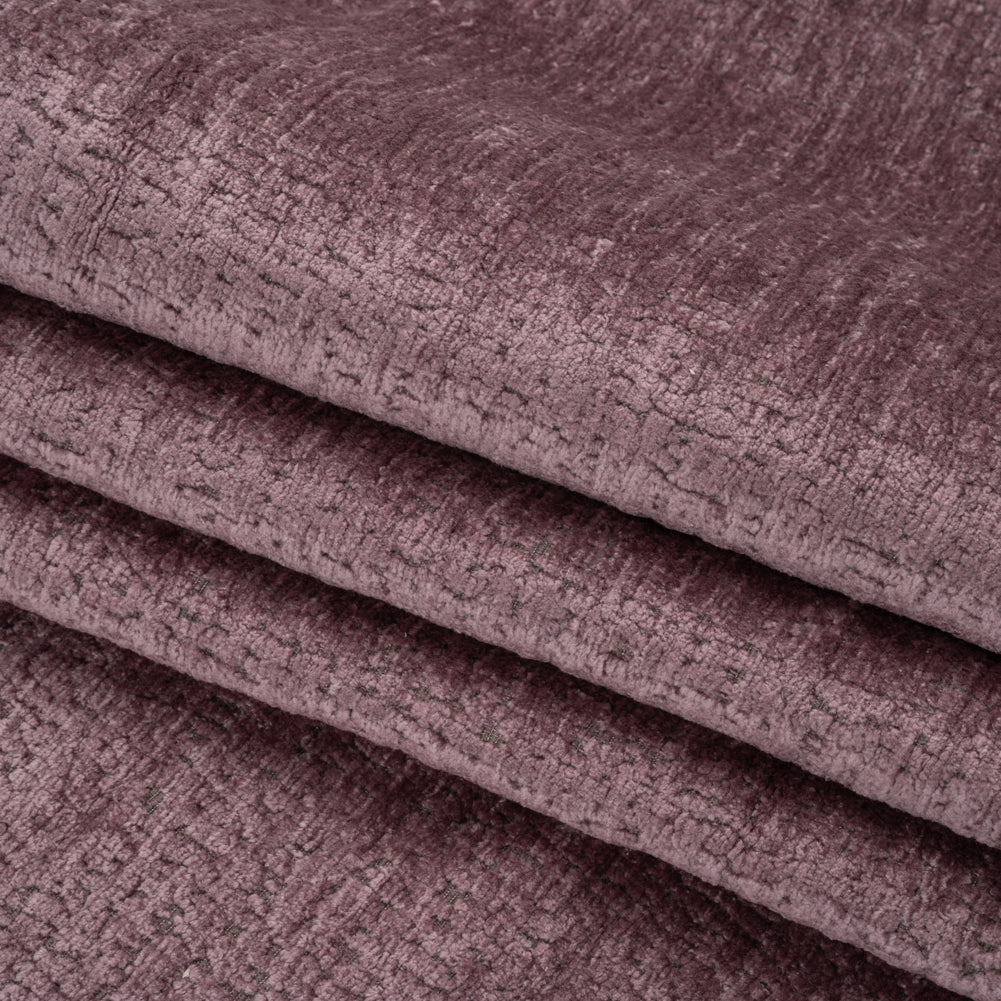 Textured Upholstery Chenille - Orchid - Odie Collection Folded