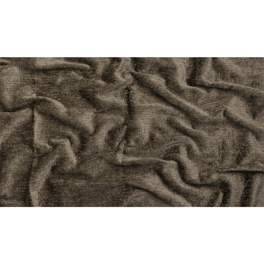 Textured Upholstery Chenille - Otter - Odie Collection Full