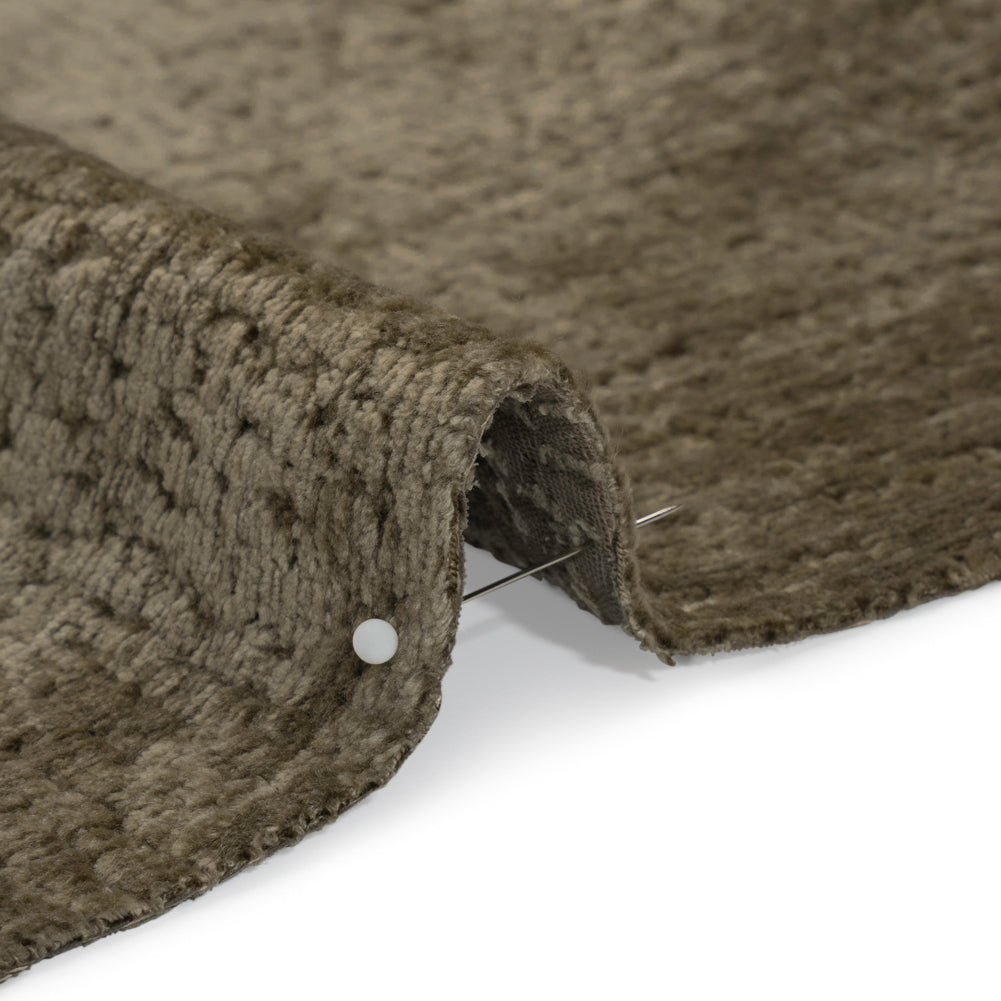 Textured Upholstery Chenille - Pebble - Odie Collection Detail
