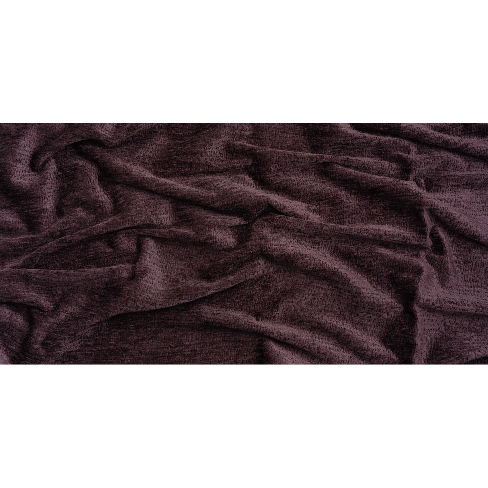 Textured Upholstery Chenille - Plum - Odie Collection Full