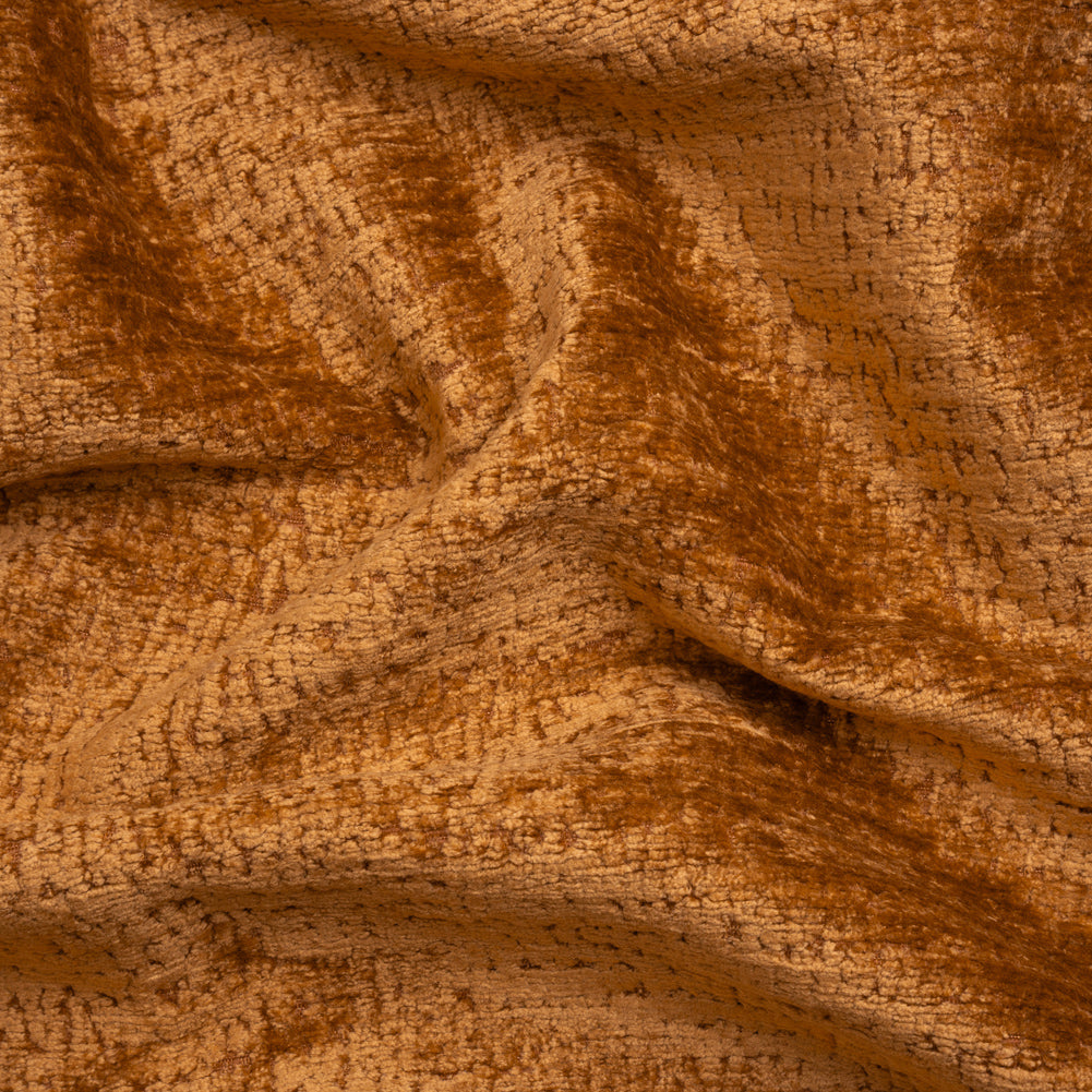Textured Upholstery Chenille - Pumpkin - Odie Collection