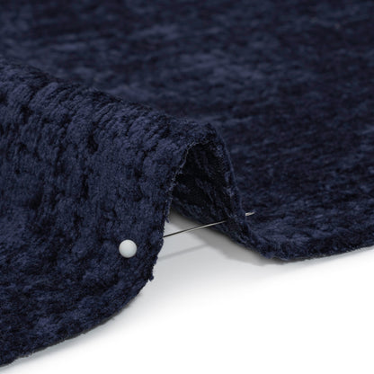 Textured Upholstery Chenille - Sapphire - Odie Collection Detail