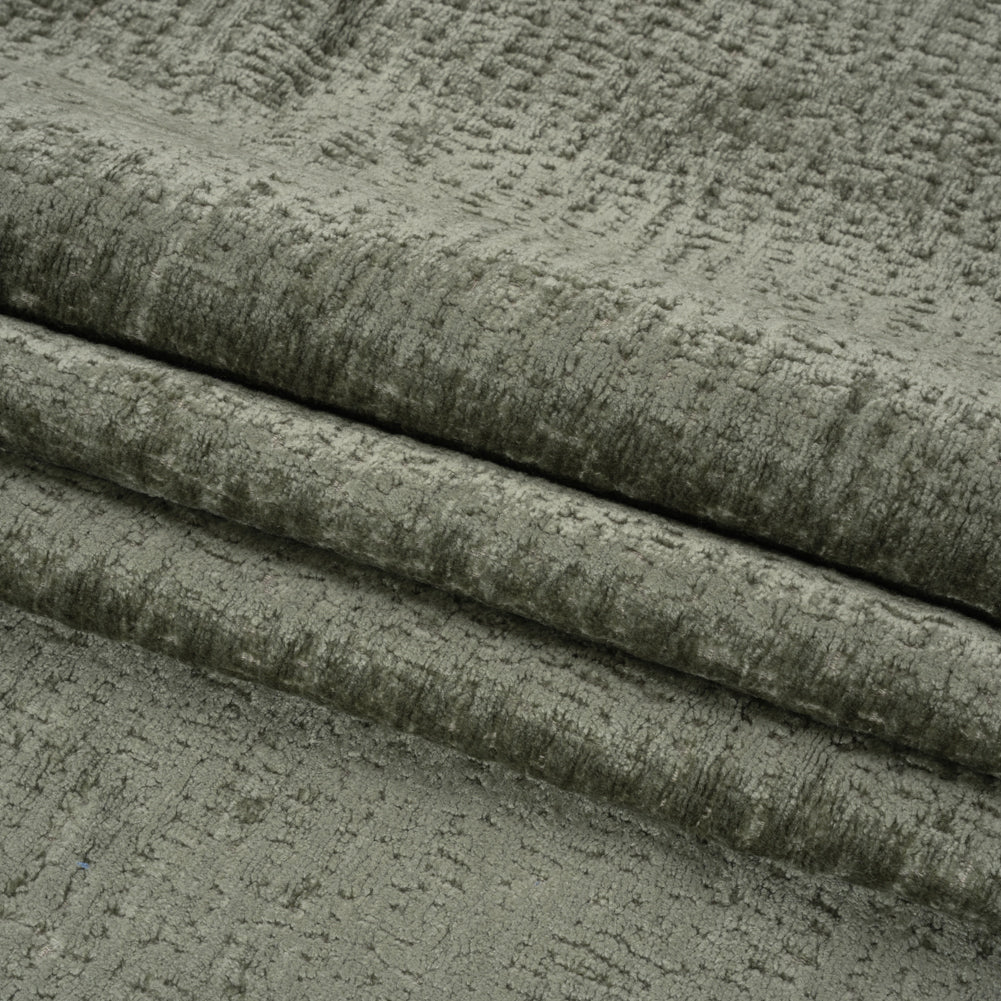 Textured Upholstery Chenille - Spa - Odie Collection Folded