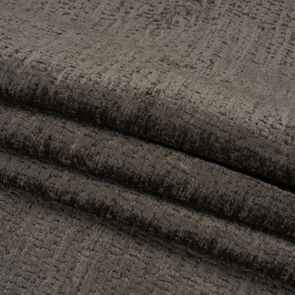 Textured Upholstery Chenille - Stormy - Odie Collection Folded