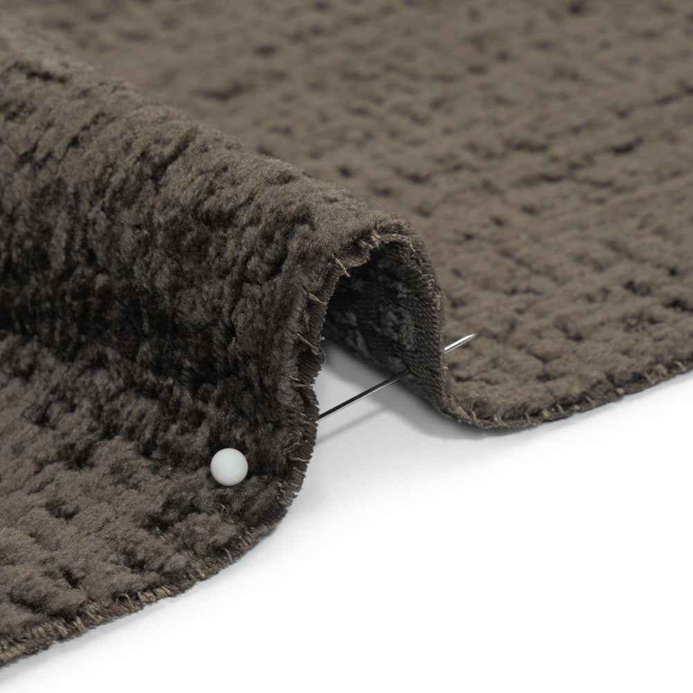 Textured Upholstery Chenille - Stormy - Odie Collection Detail
