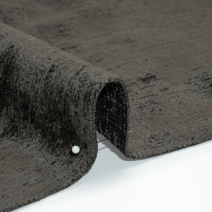 Upholstery Chenille - Asphalt Monotone Abstract - Timbrell Collection Detail