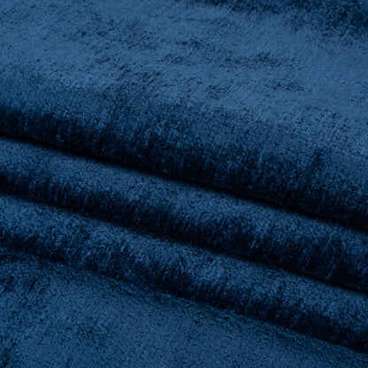 Upholstery Chenille - Blue Bayou Monotone Abstract - Timbrell Collection Folded