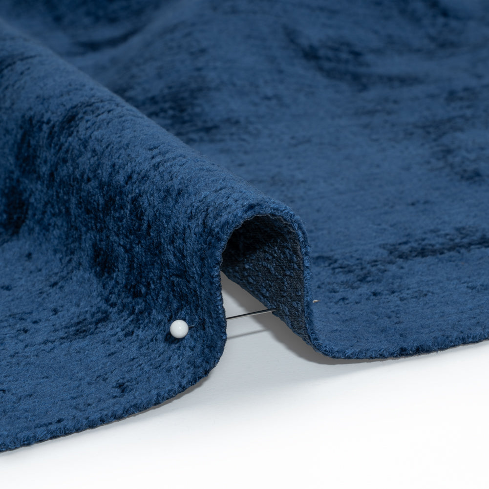 Upholstery Chenille - Blue Bayou Monotone Abstract - Timbrell Collection Detail