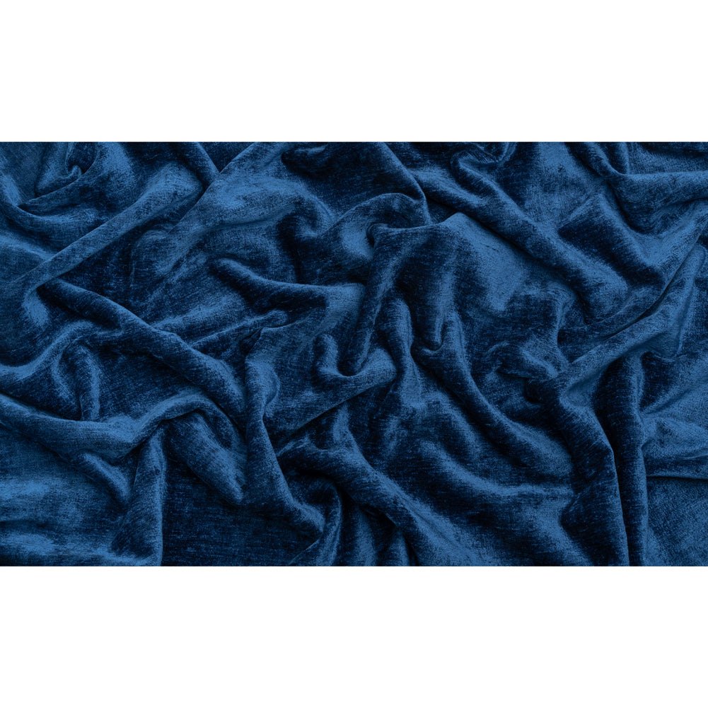 Upholstery Chenille - Blue Bayou Monotone Abstract - Timbrell Collection Full