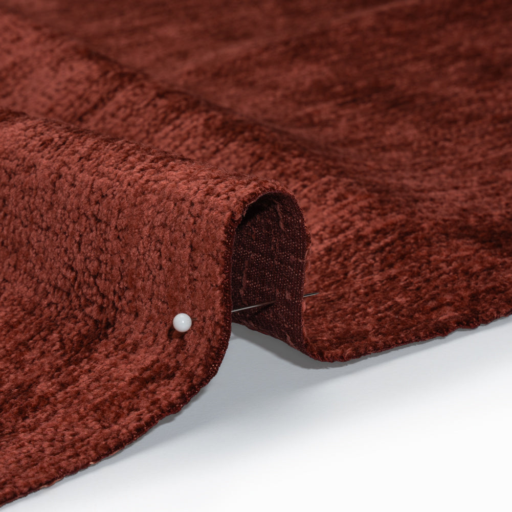 Upholstery Chenille - Grenache Monotone Abstract - Timbrell Collection Detail