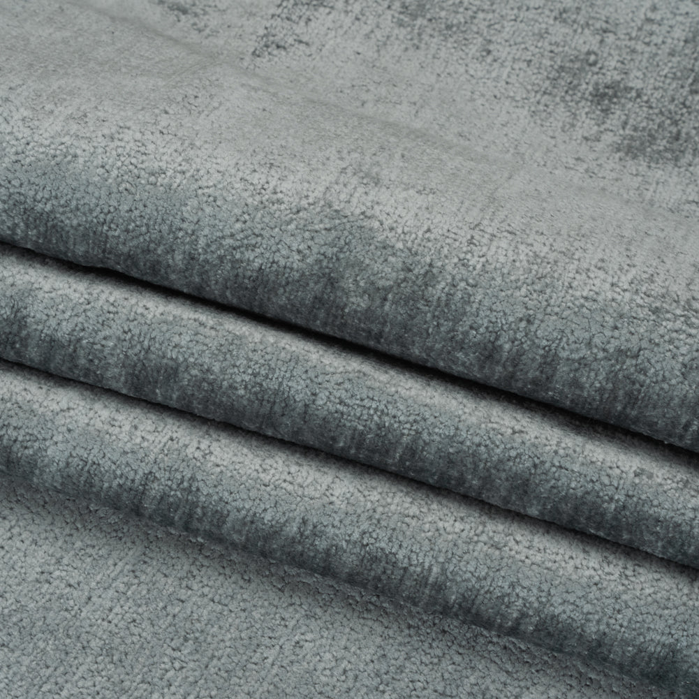 Upholstery Chenille - Moonstone Monotone Abstract - Timbrell Collection Folded