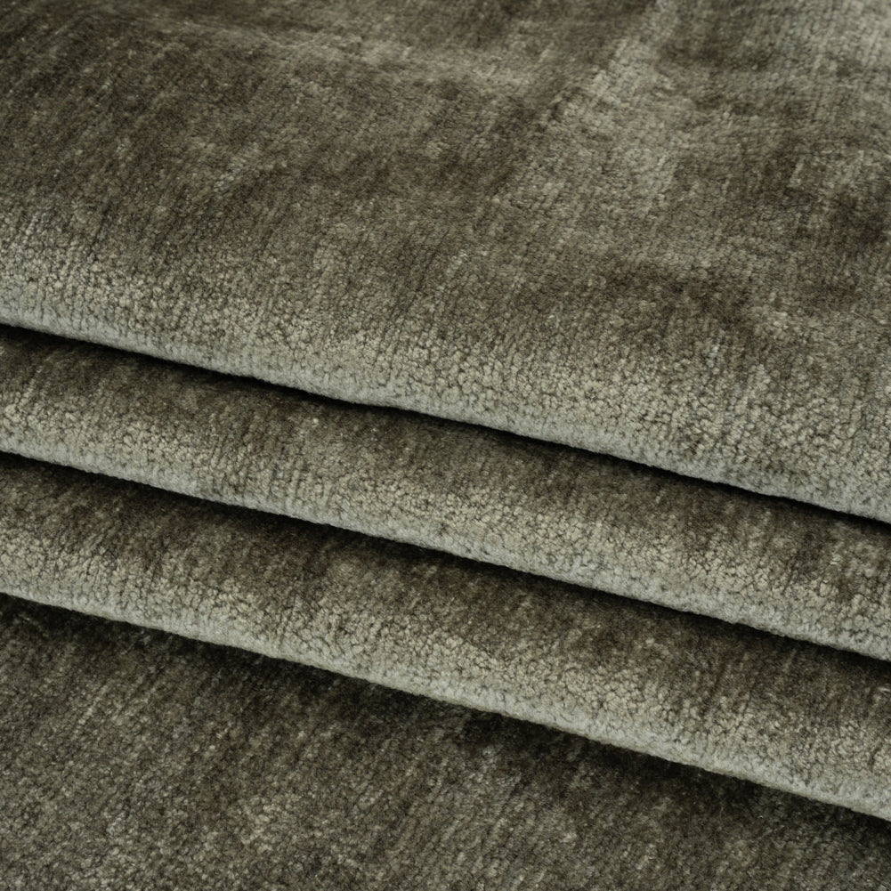 Upholstery Chenille - Olivine Monotone Abstract - Timbrell Collection Folded