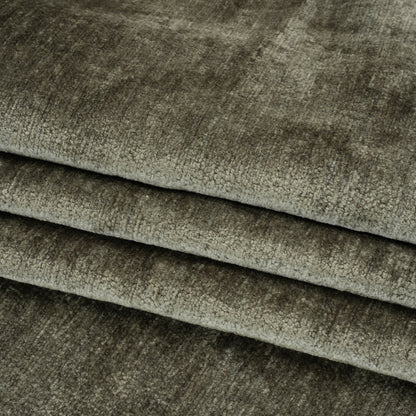 Upholstery Chenille - Olivine Monotone Abstract - Timbrell Collection Folded