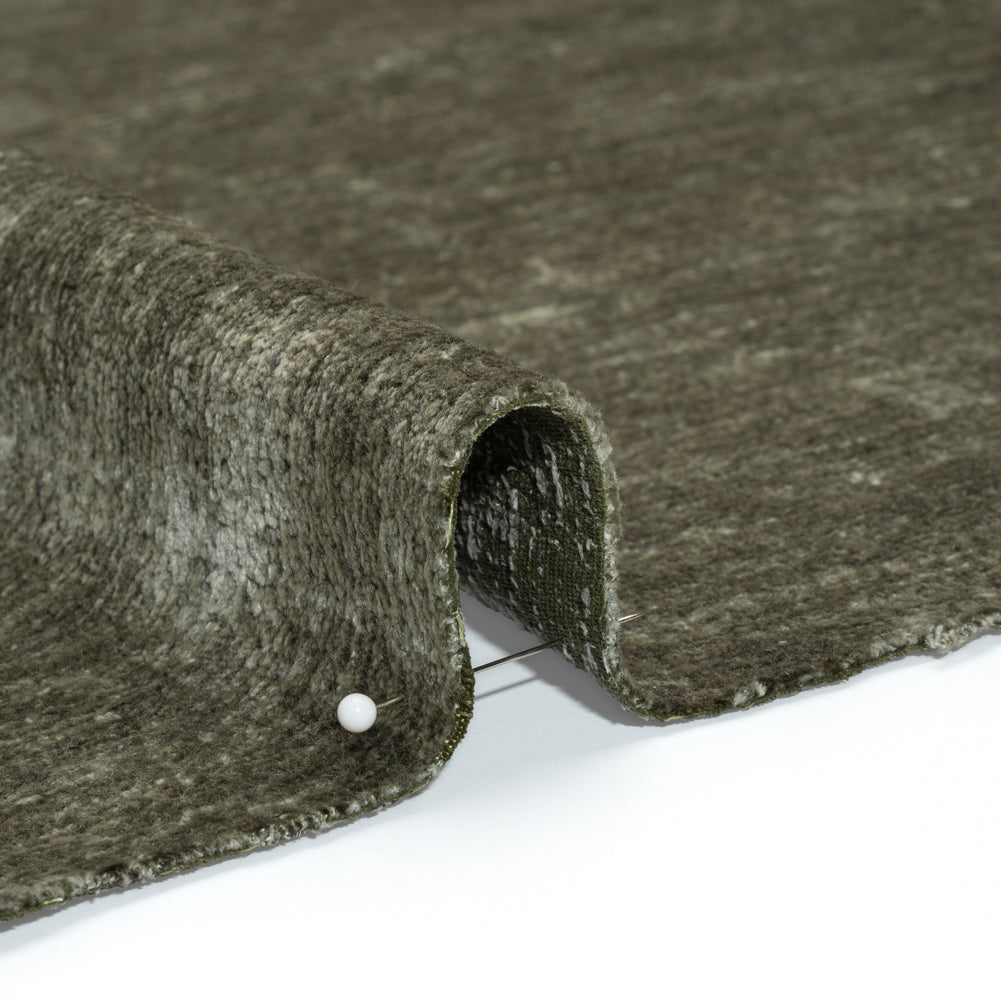 Upholstery Chenille - Olivine Monotone Abstract - Timbrell Collection Detail