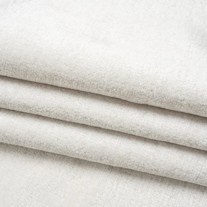 Upholstery Chenille - Snow Monotone Abstract - Timbrell Collection Folded