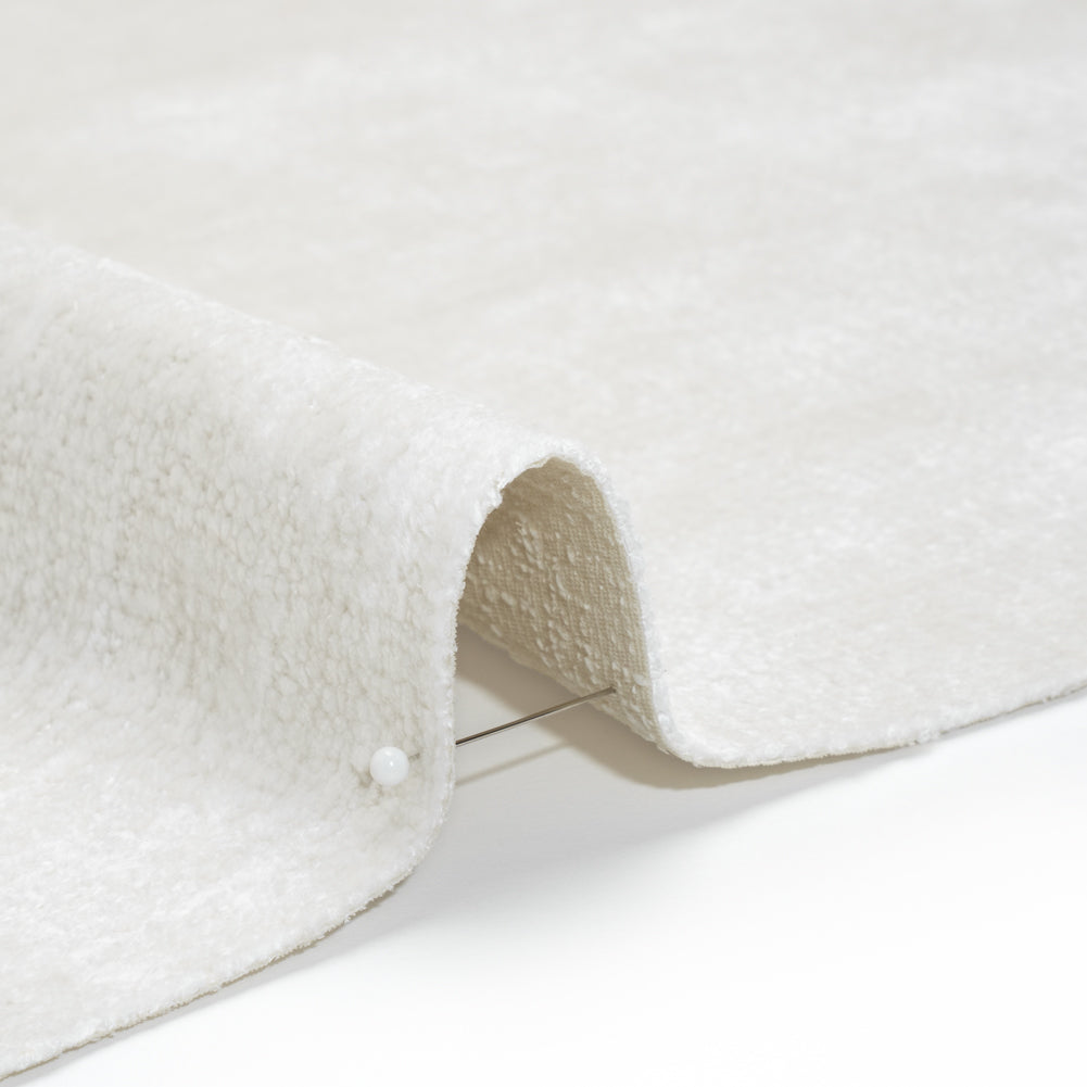 Upholstery Chenille - Snow Monotone Abstract - Timbrell Collection Detail