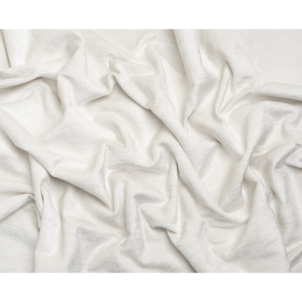 Upholstery Chenille - Snow Monotone Abstract - Timbrell Collection Full