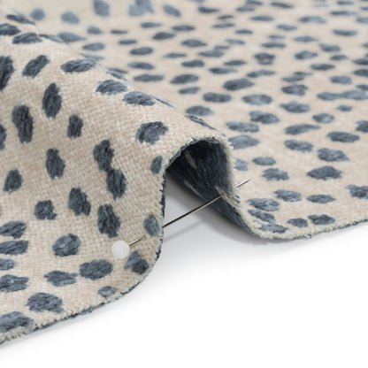 Upholstery Chenille - Azul Spotted - Piperhill Collection Detail