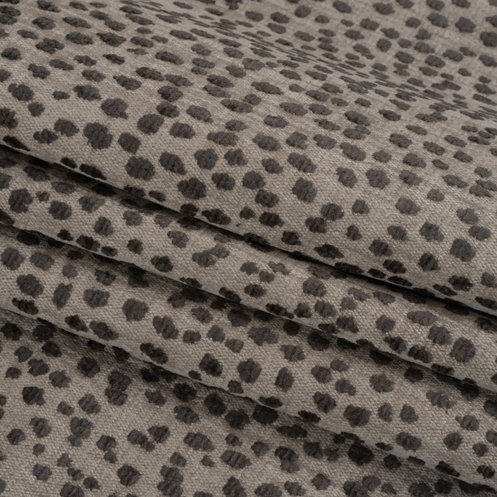 Upholstery Chenille - Flannel Spotted - Piperhill Collection Folded