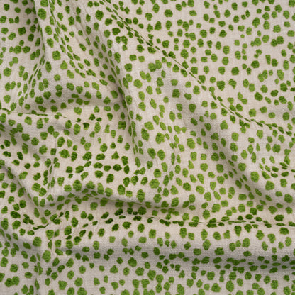 Upholstery Chenille - Grasshopper Spotted - Piperhill Collection