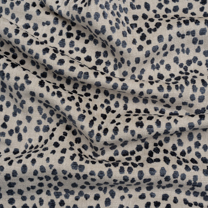 Upholstery Chenille - Sapphire Spotted - Piperhill Collection