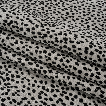 Upholstery Chenille - Tuxedo Spotted - Piperhill Collection Folded