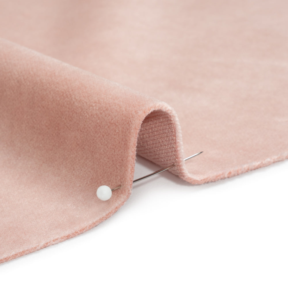 Cotton and Polyester Upholstery Velvet - Blush - Banton Collection Detail