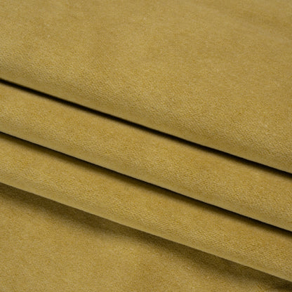 Cotton and Polyester Upholstery Velvet - Citron - Banton Collection Folded