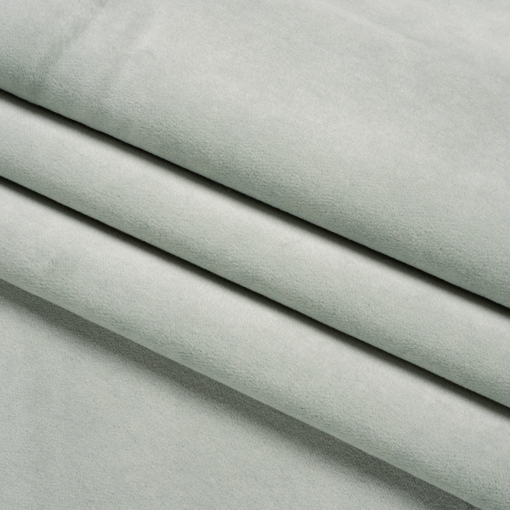 Cotton and Polyester Upholstery Velvet - Cloud - Banton Collection Folded