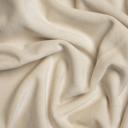Cotton and Polyester Upholstery Velvet - Creme - Banton Collection
