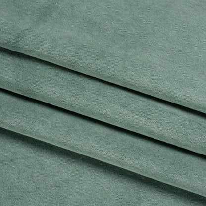 Cotton and Polyester Upholstery Velvet - Forest - Banton Collection Folded