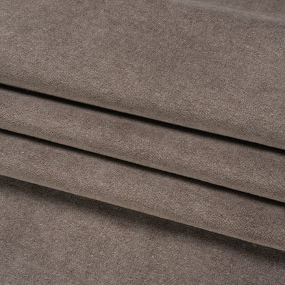 Cotton and Polyester Upholstery Velvet - Graphite - Banton Collection Folded