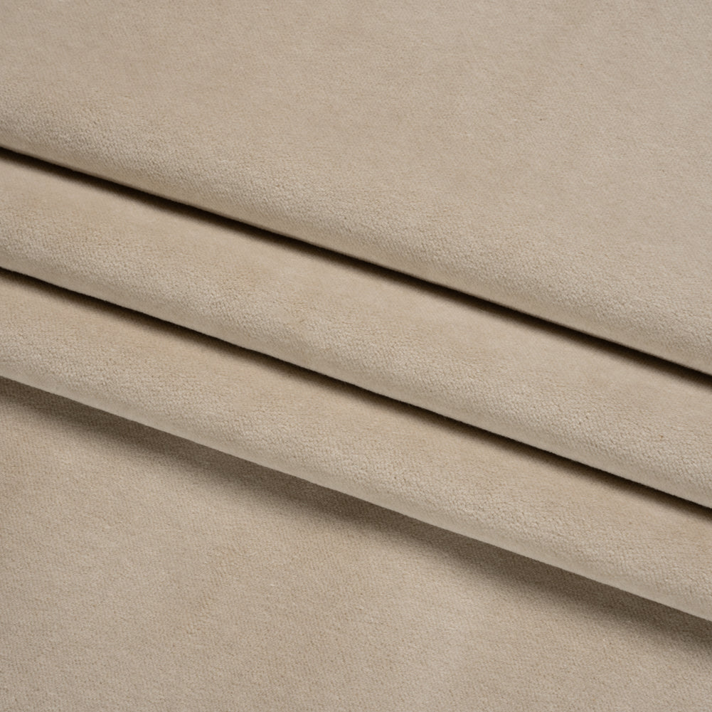 Cotton and Polyester Upholstery Velvet - Mineral - Banton Collection Folded