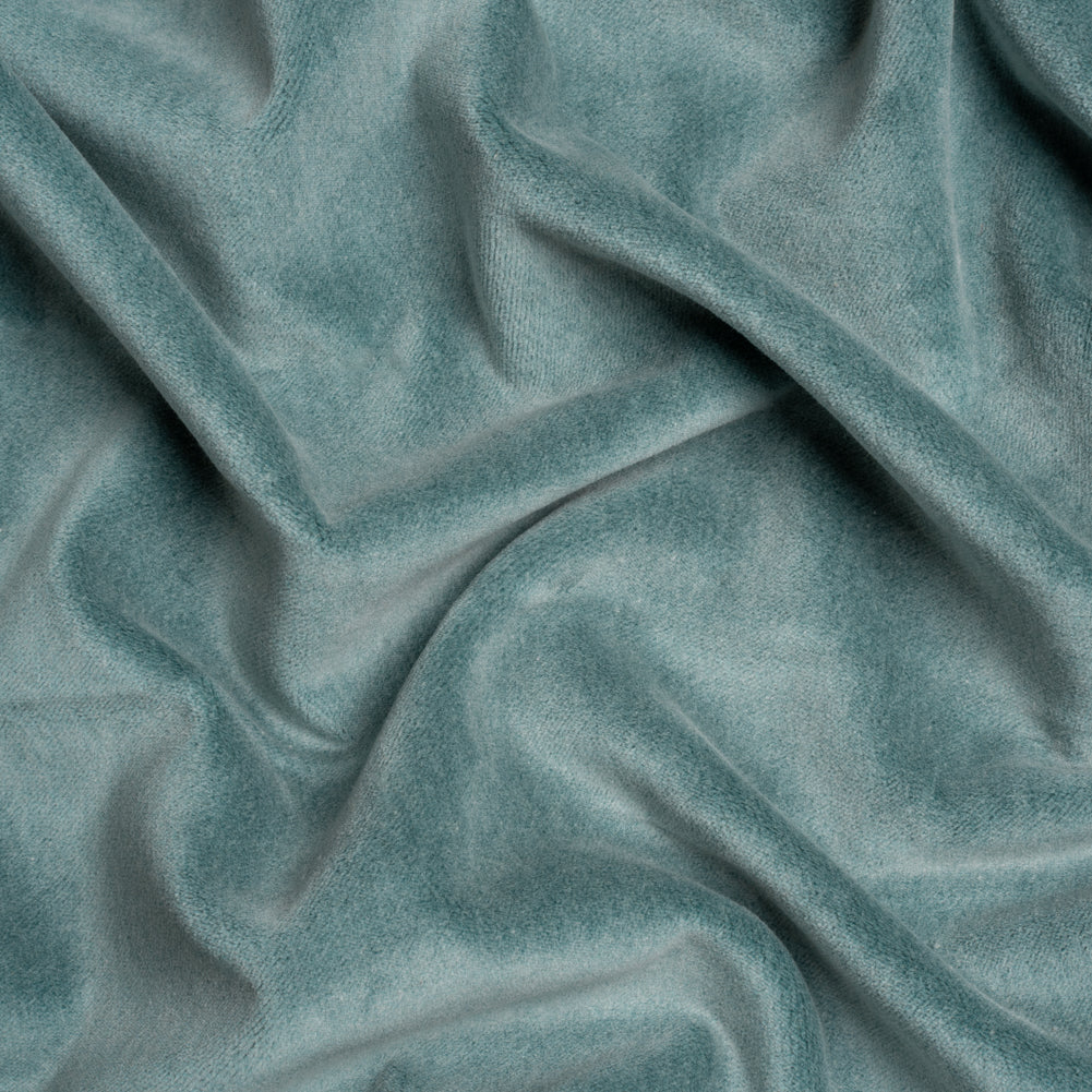 Cotton and Polyester Upholstery Velvet - Ocean - Banton Collection