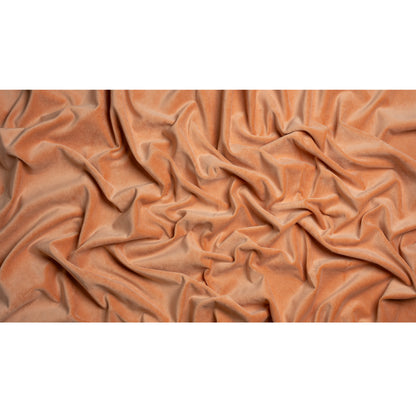 Cotton and Polyester Upholstery Velvet - Orange - Banton Collection Full