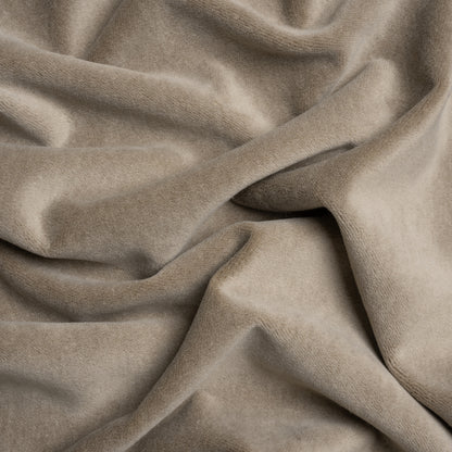 Cotton and Polyester Upholstery Velvet - Otter - Banton Collection
