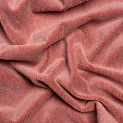 Cotton and Polyester Upholstery Velvet - Raspberry - Banton Collection