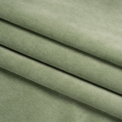 Cotton and Polyester Upholstery Velvet - Sage - Banton Collection Folded