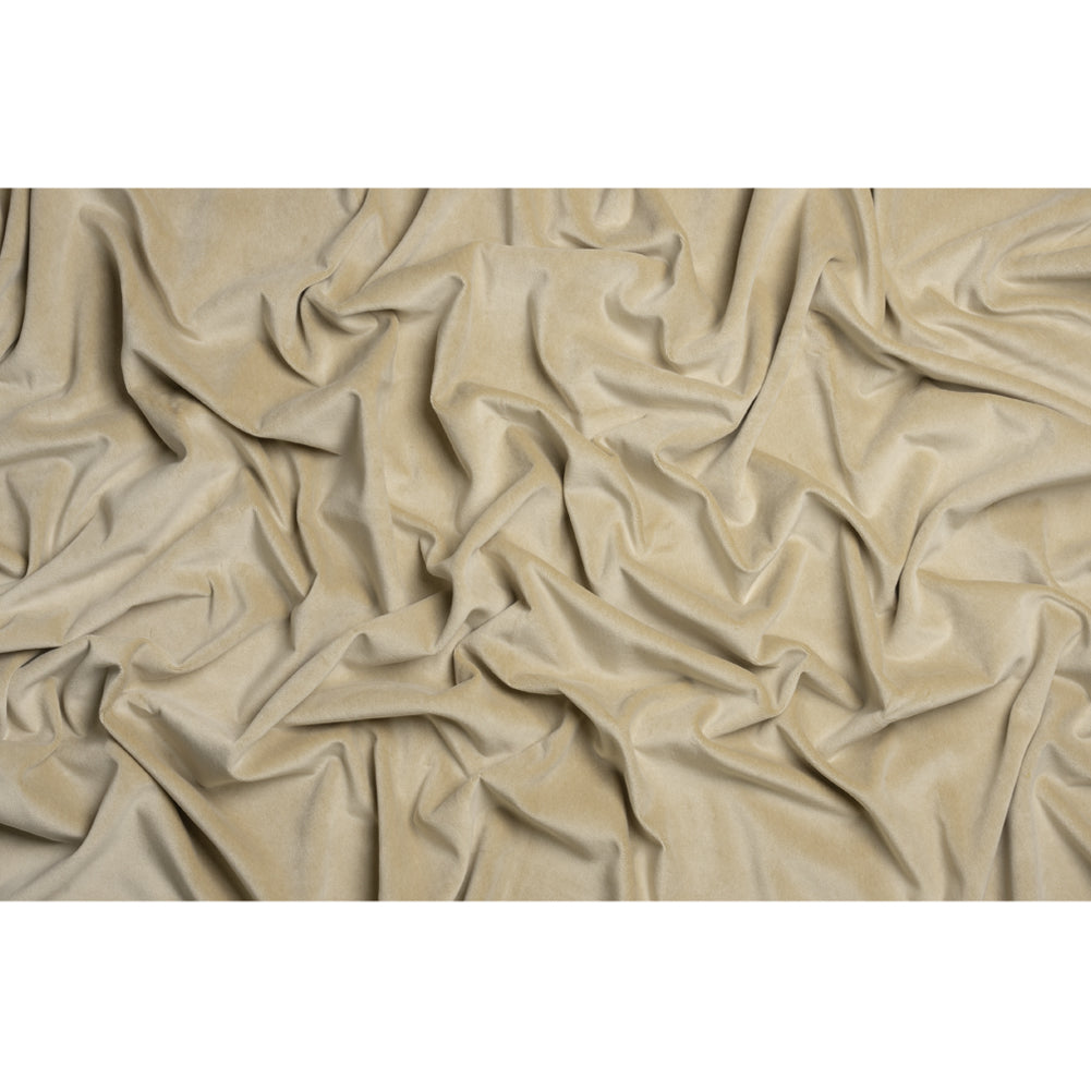 Cotton and Polyester Upholstery Velvet - Sand - Banton Collection Full